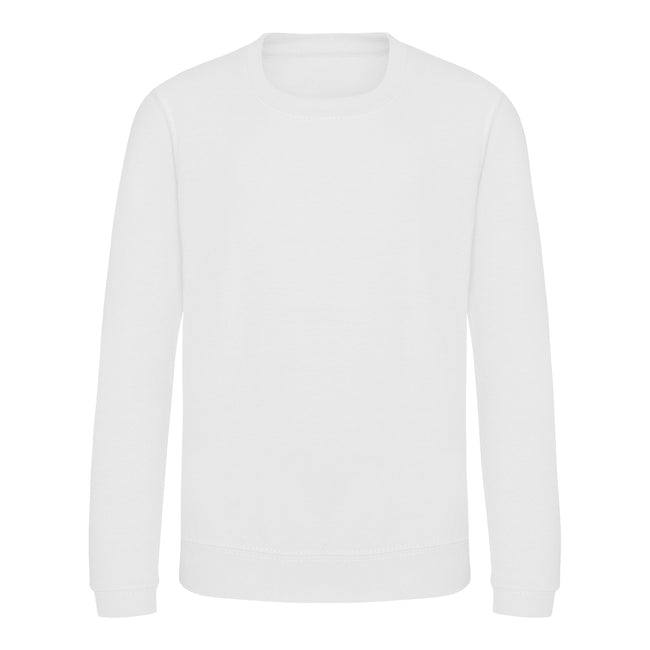 Arctic White - Front - AWDis Just Hoods Childrens-Kids Sweatshirt