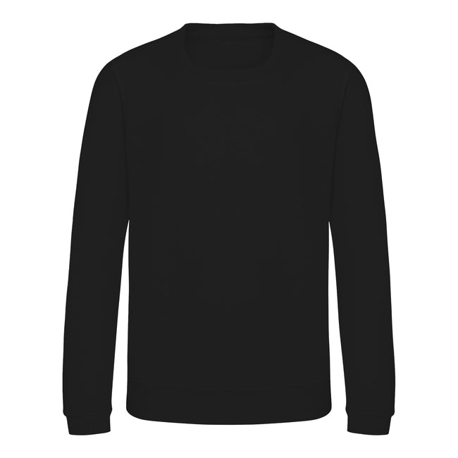 Jet Black - Front - AWDis Just Hoods Childrens-Kids Sweatshirt