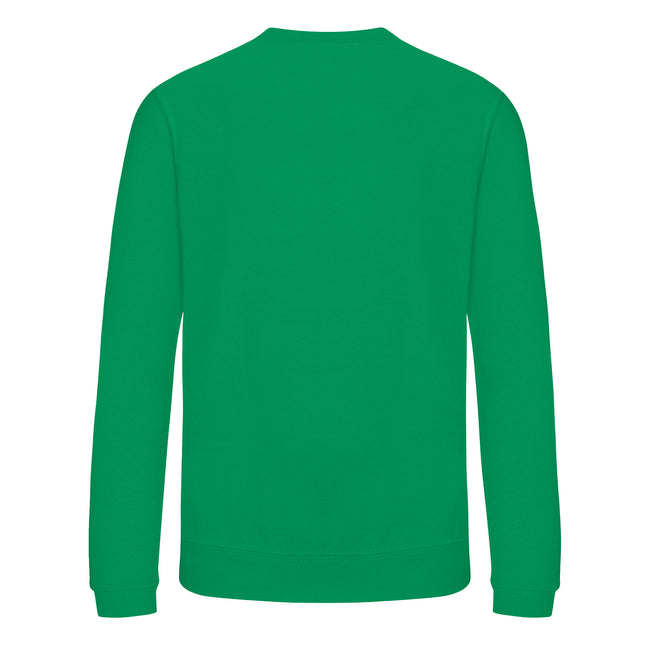 Kelly Green - Back - AWDis Just Hoods Childrens-Kids Sweatshirt