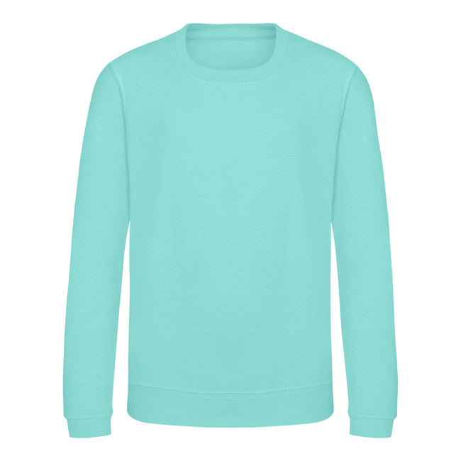 Peppermint - Front - AWDis Just Hoods Childrens-Kids Sweatshirt
