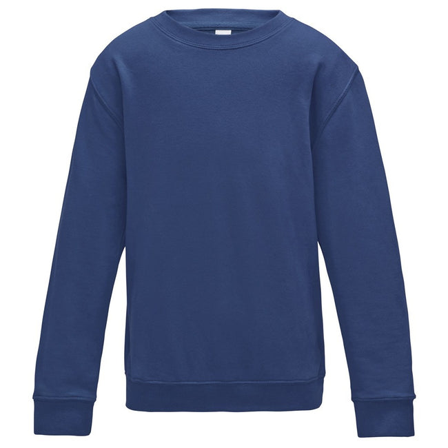 Royal Blue - Front - AWDis Just Hoods Childrens-Kids Sweatshirt