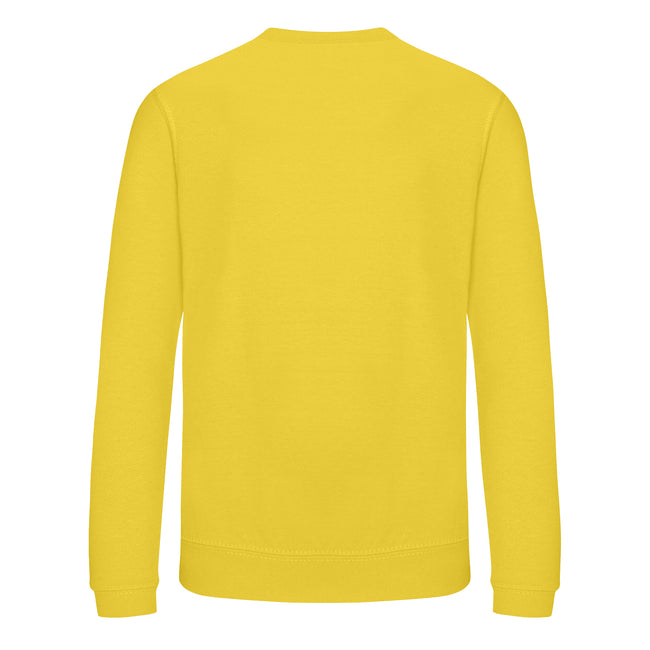 Sun Yellow - Back - AWDis Just Hoods Childrens-Kids Sweatshirt