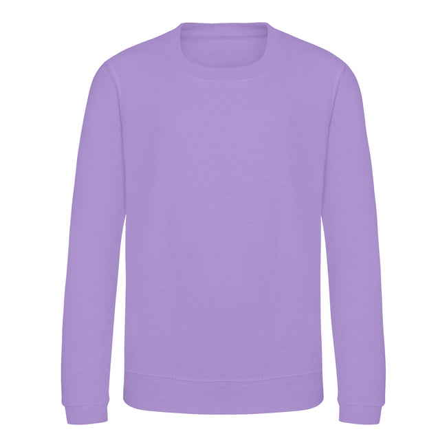 Digital Lavender - Front - AWDis Just Hoods Childrens-Kids Sweatshirt