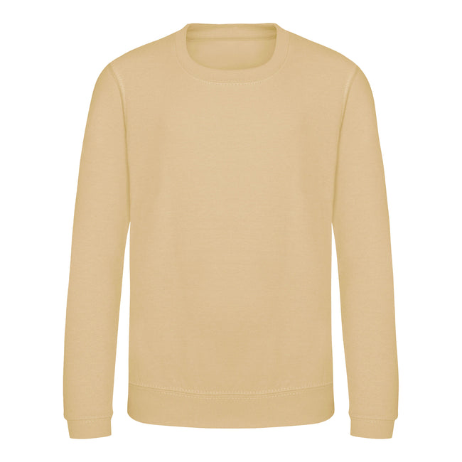Desert Sand - Front - AWDis Just Hoods Childrens-Kids Sweatshirt