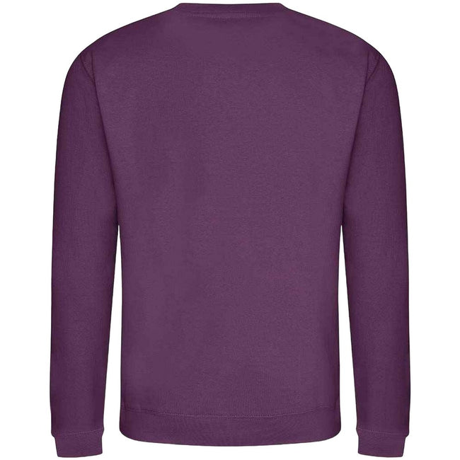 Plum - Back - AWDis Adults Unisex Just Hoods Sweatshirt