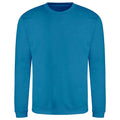 Sapphire Blue - Front - AWDis Adults Unisex Just Hoods Sweatshirt