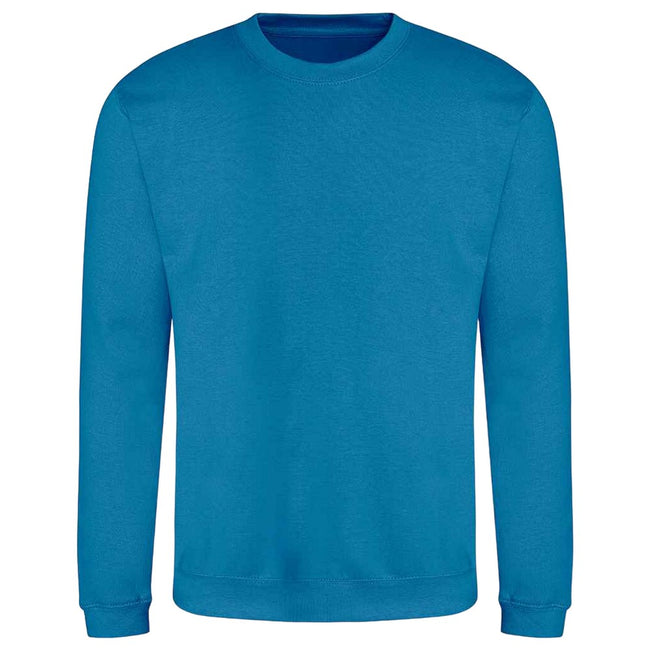 Sapphire Blue - Front - AWDis Adults Unisex Just Hoods Sweatshirt
