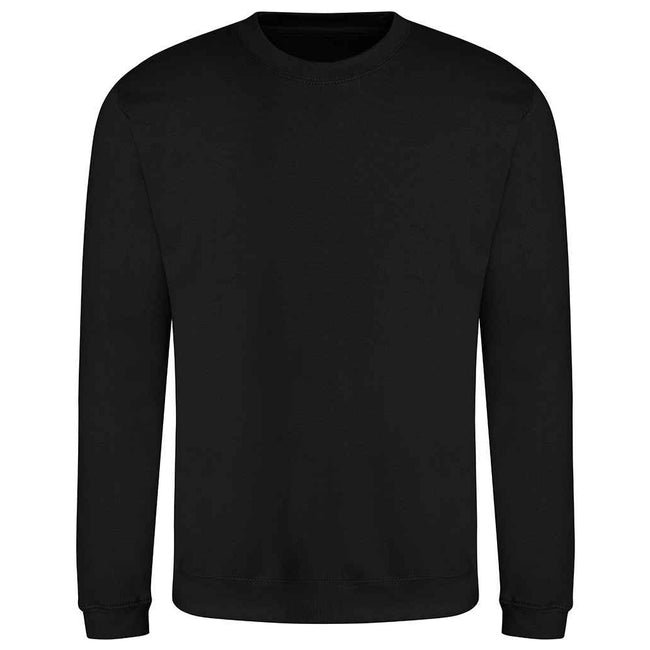 Deep Black - Front - AWDis Adults Unisex Just Hoods Sweatshirt
