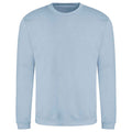 Sky Blue - Front - AWDis Adults Unisex Just Hoods Sweatshirt