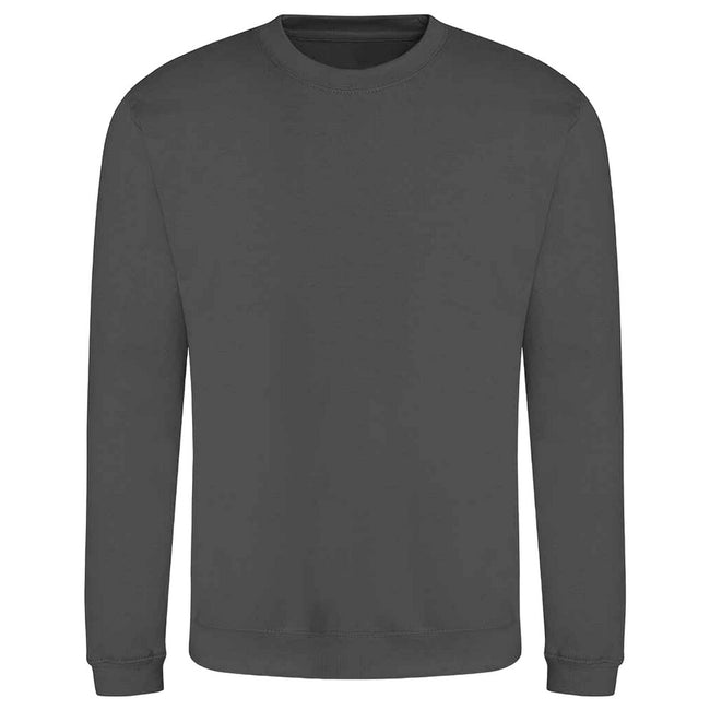 Steel Grey - Front - AWDis Adults Unisex Just Hoods Sweatshirt