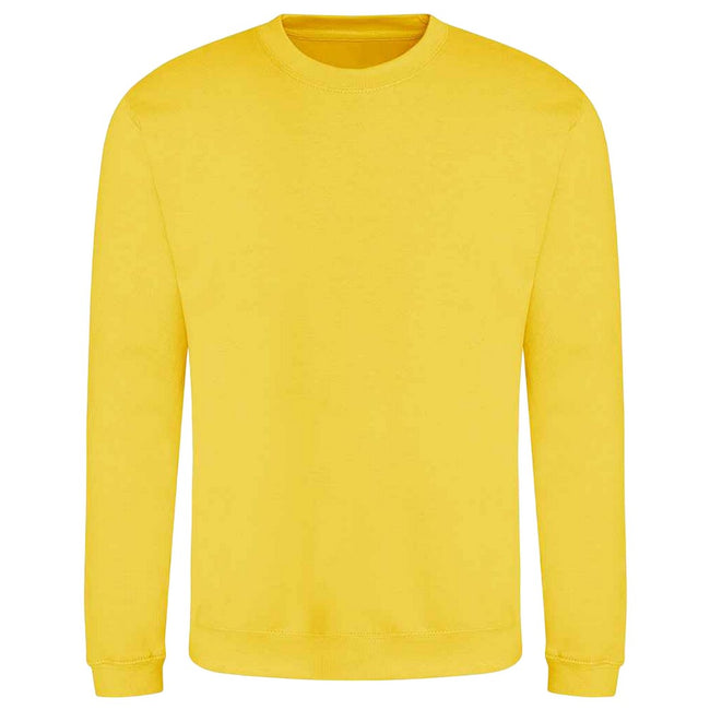 Sun Yellow - Front - AWDis Adults Unisex Just Hoods Sweatshirt