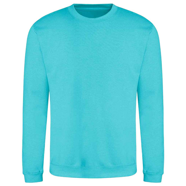 Turquoise Surf - Front - AWDis Adults Unisex Just Hoods Sweatshirt