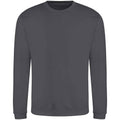Shark Grey - Front - AWDis Adults Unisex Just Hoods Sweatshirt