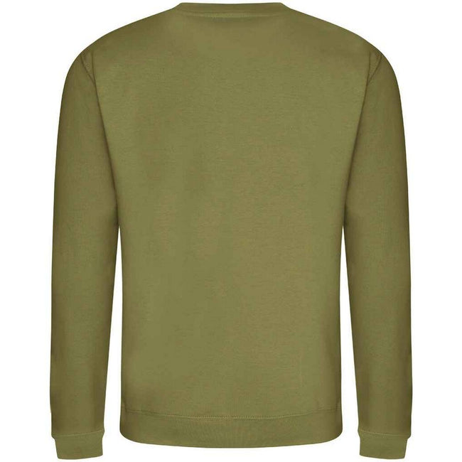 Khaki - Back - AWDis Adults Unisex Just Hoods Sweatshirt