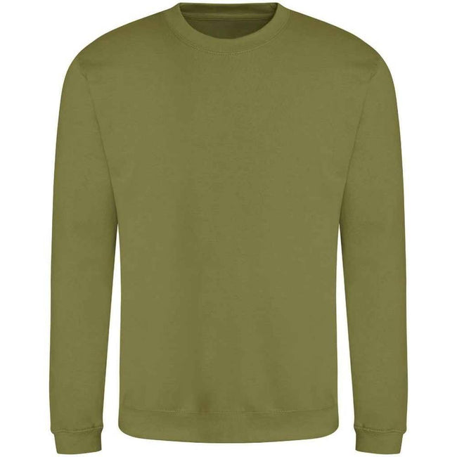 Khaki - Side - AWDis Adults Unisex Just Hoods Sweatshirt
