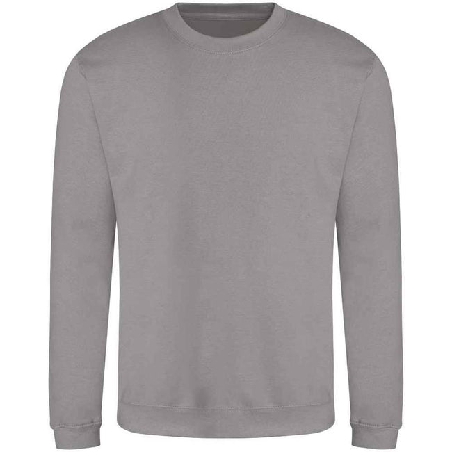 Platinum Grey - Side - AWDis Adults Unisex Just Hoods Sweatshirt