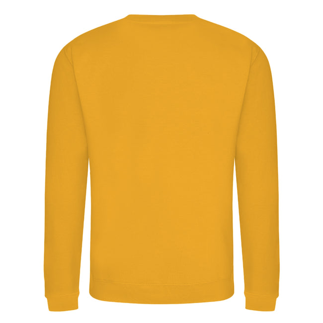 Mustard Yellow - Back - AWDis Adults Unisex Just Hoods Sweatshirt