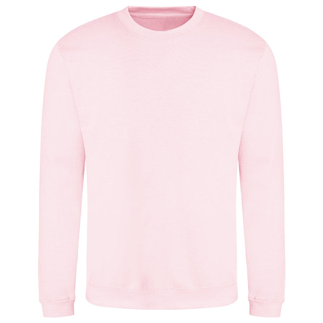 Baby Pink - Front - AWDis Adults Unisex Just Hoods Sweatshirt