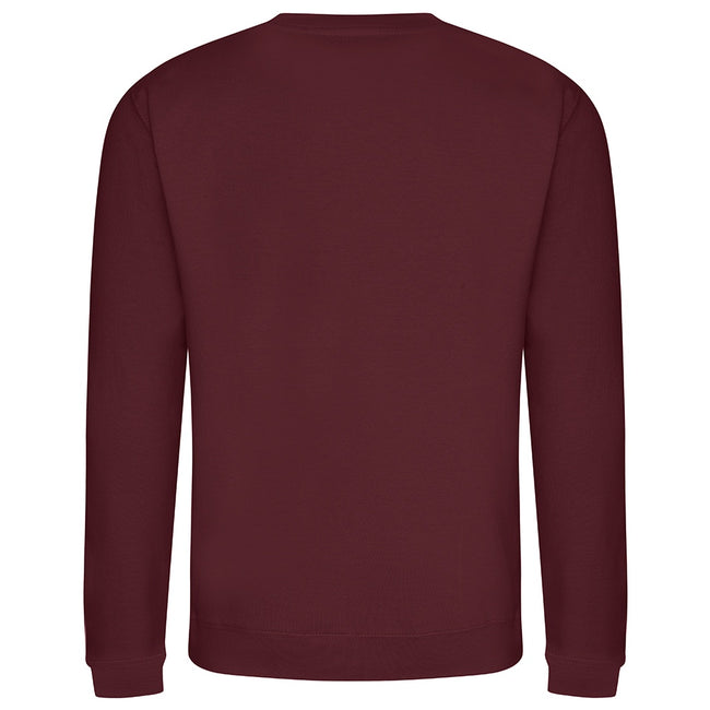 Burgundy - Side - AWDis Adults Unisex Just Hoods Sweatshirt