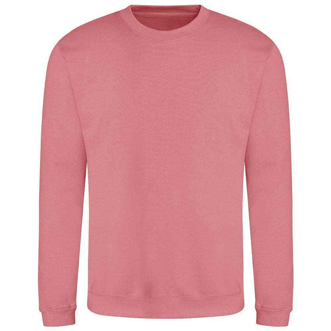Dusty Rose - Front - AWDis Adults Unisex Just Hoods Sweatshirt