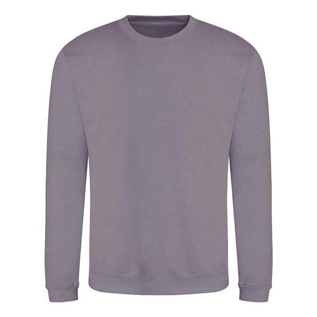 Dusky Lilac - Front - AWDis Adults Unisex Just Hoods Sweatshirt
