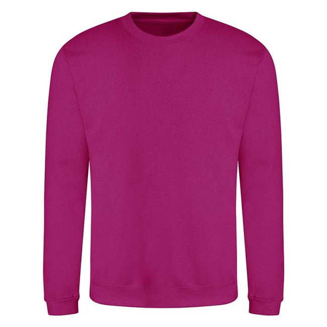 Festival Fuchsia - Front - AWDis Adults Unisex Just Hoods Sweatshirt