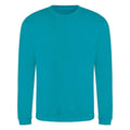 Lagoon Blue - Front - AWDis Adults Unisex Just Hoods Sweatshirt