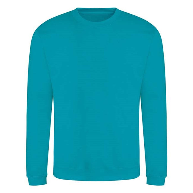 Lagoon Blue - Front - AWDis Adults Unisex Just Hoods Sweatshirt