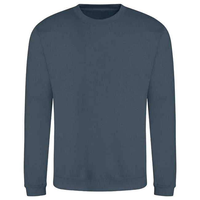 Airforce Blue - Front - AWDis Adults Unisex Just Hoods Sweatshirt