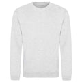 Ash - Front - AWDis Adults Unisex Just Hoods Sweatshirt