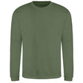 Earthy Green - Front - AWDis Adults Unisex Just Hoods Sweatshirt