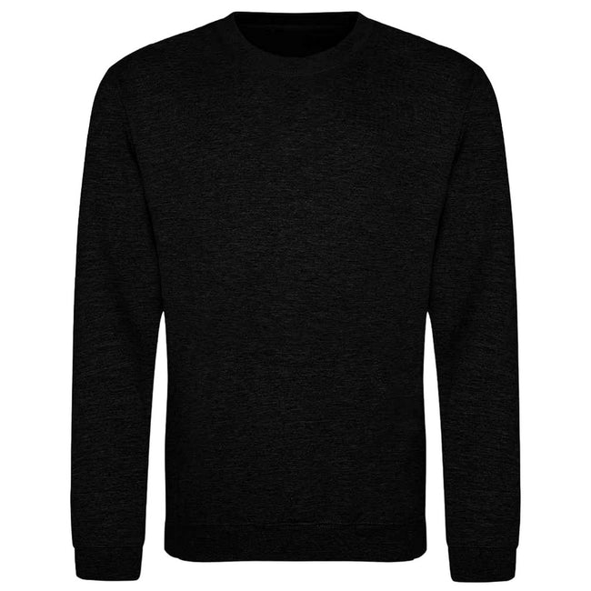 Black Smoke - Front - AWDis Adults Unisex Just Hoods Sweatshirt