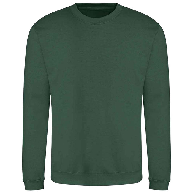 Bottle Green - Front - AWDis Adults Unisex Just Hoods Sweatshirt