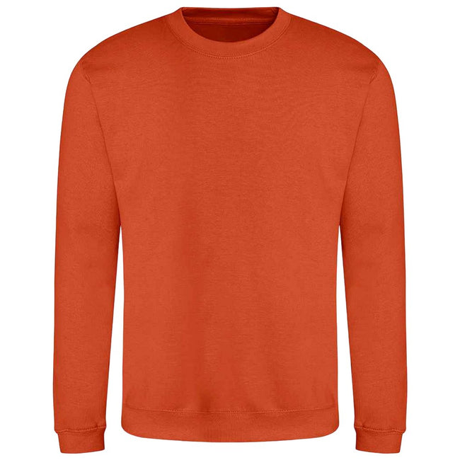 Burnt Orange - Front - AWDis Adults Unisex Just Hoods Sweatshirt