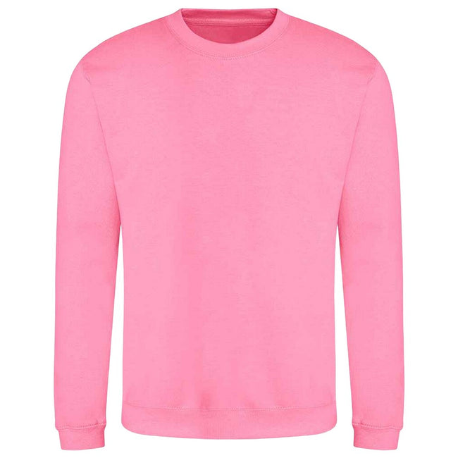 Candyfloss Pink - Front - AWDis Adults Unisex Just Hoods Sweatshirt