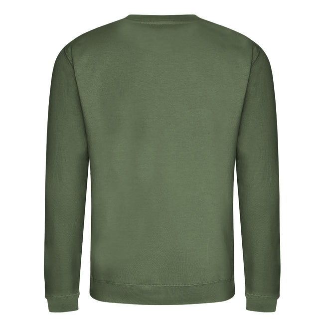 Earthy Green - Back - AWDis Adults Unisex Just Hoods Sweatshirt