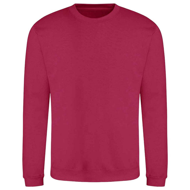 Cranberry - Front - AWDis Adults Unisex Just Hoods Sweatshirt