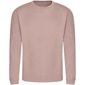 Dusty Pink - Front - AWDis Adults Unisex Just Hoods Sweatshirt