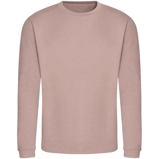 Dusty Pink - Front - AWDis Adults Unisex Just Hoods Sweatshirt