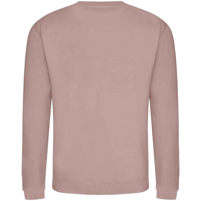 Dusty Pink - Back - AWDis Adults Unisex Just Hoods Sweatshirt