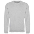 Heather Grey - Front - AWDis Adults Unisex Just Hoods Sweatshirt