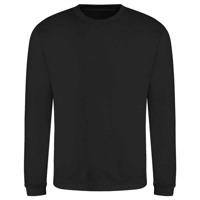 Jet Black - Front - AWDis Adults Unisex Just Hoods Sweatshirt