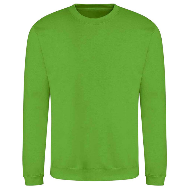 Lime Green - Front - AWDis Adults Unisex Just Hoods Sweatshirt