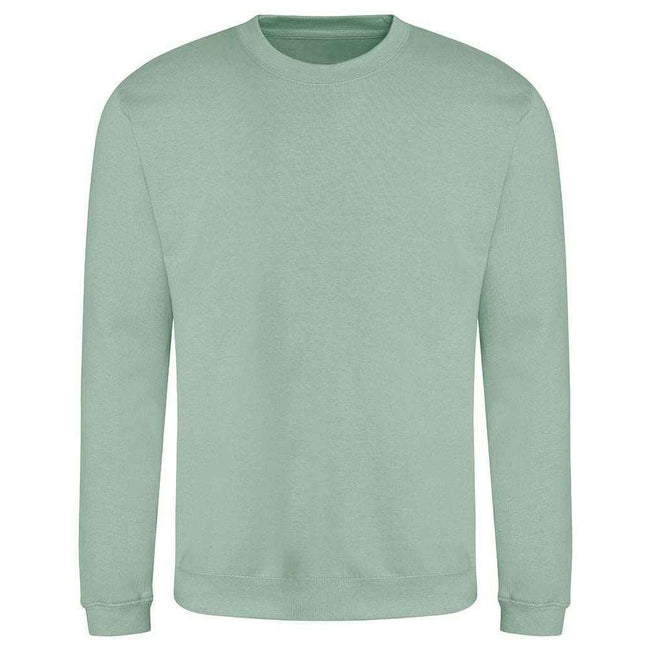 Dusty Green - Front - AWDis Adults Unisex Just Hoods Sweatshirt