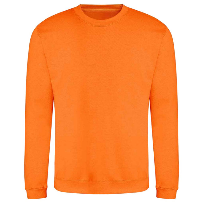 Orange Crush - Front - AWDis Adults Unisex Just Hoods Sweatshirt