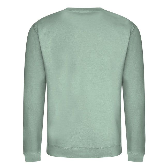 Dusty Green - Back - AWDis Adults Unisex Just Hoods Sweatshirt