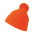 Fluorescent Orange - Back - Result Core Pom Pom Beanie