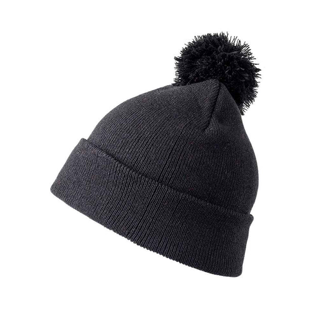 Black - Back - Result Core Pom Pom Beanie
