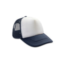 Navy-White - Front - Result Core Half Mesh Truckers Cap