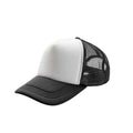 Black-White - Back - Result Core Half Mesh Truckers Cap